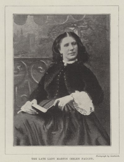 Die verstorbene Lady Martin (Helen Faucit) von English Photographer