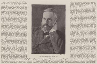 Der verstorbene Marquis von Bute, KT von English Photographer