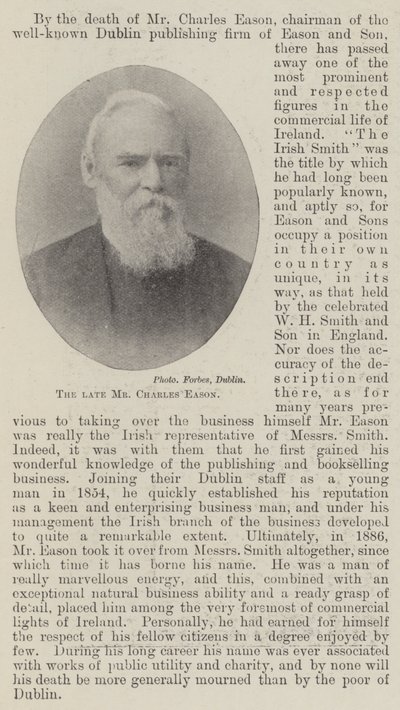 Der verstorbene Mr. Charles Eason von English Photographer