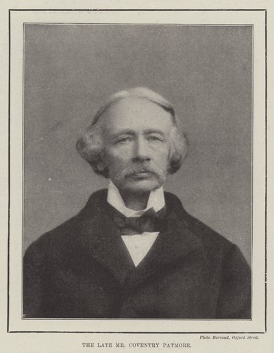 Der verstorbene Mr. Coventry Patmore von English Photographer