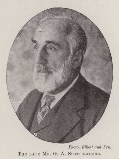 Der verstorbene Mr G A Spottiswoode von English Photographer