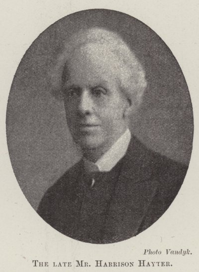 Der verstorbene Herr Harrison Hayter von English Photographer