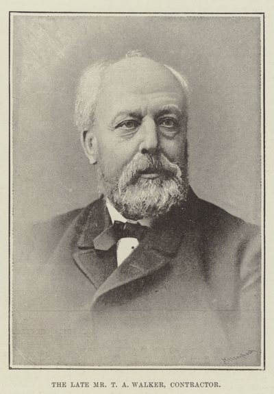 Der verstorbene Mr. T. A. Walker, Bauunternehmer von English Photographer