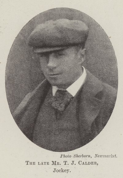 Der verstorbene Mr. T. J. Calder, Jockey von English Photographer