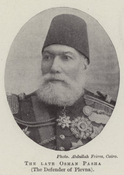 Der verstorbene Osman Pascha, der Verteidiger von Plewna von English Photographer