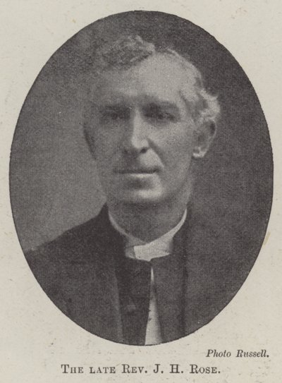 Der verstorbene Reverend J. H. Rose von English Photographer