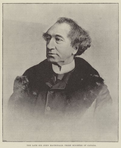Der verstorbene Sir John Macdonald, Premierminister von Kanada von English Photographer