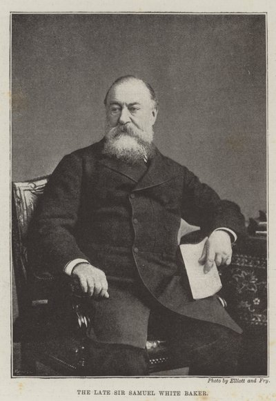 Der verstorbene Sir Samuel White Baker von English Photographer