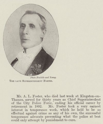 Der verstorbene Superintendent Foster von English Photographer