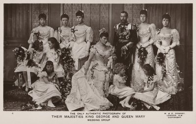 Die Hochzeit von Prinz George, Herzog von York, und Prinzessin Mary von Teck von English Photographer