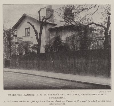 Unter dem Hammer, J. M. W. Turners alte Residenz, Sandycombe Lodge, Twickenham von English Photographer