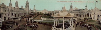 Blick vom Dekorativen Kunstpalast, Franco-Britische Ausstellung, London, 1908 von English Photographer