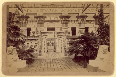 Blick auf den Ägyptischen Hof, Crystal Palace von English Photographer