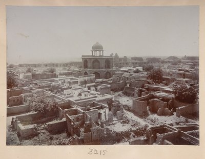 Dorf innerhalb von Purana Qila, Blick um Sher Mandal, ca. 1908-1911 von English Photographer
