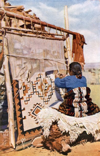 Weben von Navajo-Decken von English Photographer