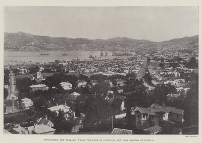 Wellington, Neuseeland, wo der Herzog von Cornwall und York am 18. Juni ankommt von English Photographer