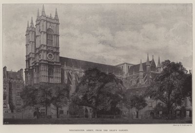 Westminster Abbey, vom Garten des Dekans von English Photographer