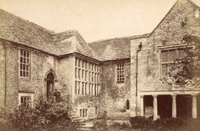 Wraxhall Manor, bei Trowbridge, Wilts (s/w Foto) von English Photographer