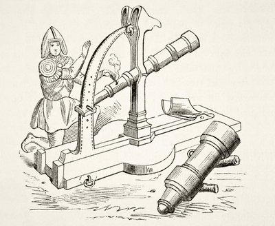 Eine Kanone aus dem 15. Jahrhundert, aus 