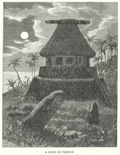 Ein Bure oder Tempel (Gravur) von English School