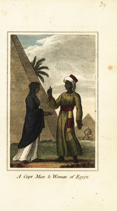Ein koptischer Mann und eine Frau aus Ägypten von English School