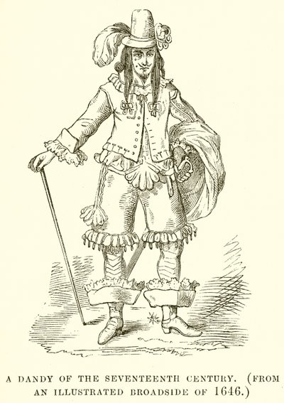 Ein Dandy des siebzehnten Jahrhunderts von English School