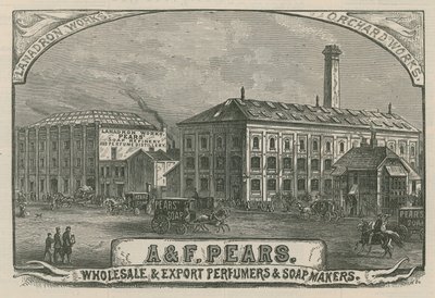 A & F Pears, Großhändler und Exporteur von Parfums und Seifen von English School