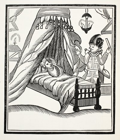 Ein vollständiger, wahrer und detaillierter Bericht, Illustration aus Chap-books of the Eighteenth Century von John Ashton, veröffentlicht 1882 von English School