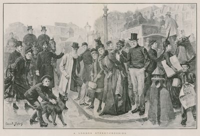 Eine Straßenkreuzung in London von English School
