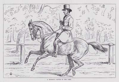 Ein morgendlicher Galopp im Park von English School