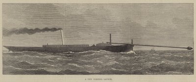 Ein neues Torpedoboot (Stich) von English School