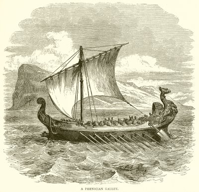 Eine phönizische Galeere von English School