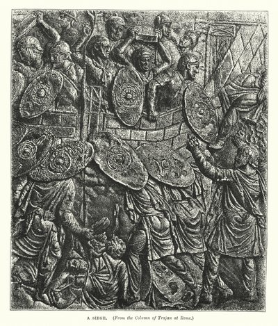 Eine Belagerung (Gravur) von English School