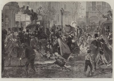 Tauwetter auf den Straßen von London von English School