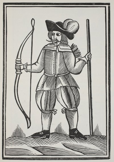 Eine wahre Geschichte von Robin Hood, Illustration aus Chap-books des achtzehnten Jahrhunderts von John Ashton, veröffentlicht 1882 von English School