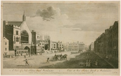 Ansicht des New Palace Yard Westminster von English School