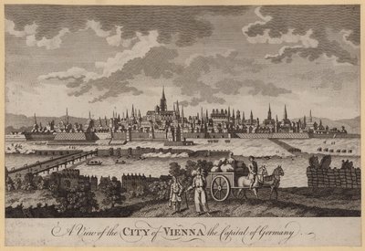 Ansicht der Stadt Wien, der Hauptstadt Deutschlands (Stich) von English School