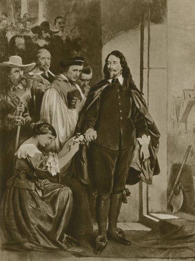 Ein König, der sich hätte retten können (Gravur) von English School