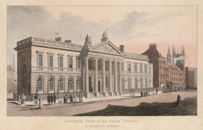 Nordansicht des India House, Leadenhall Street von English School