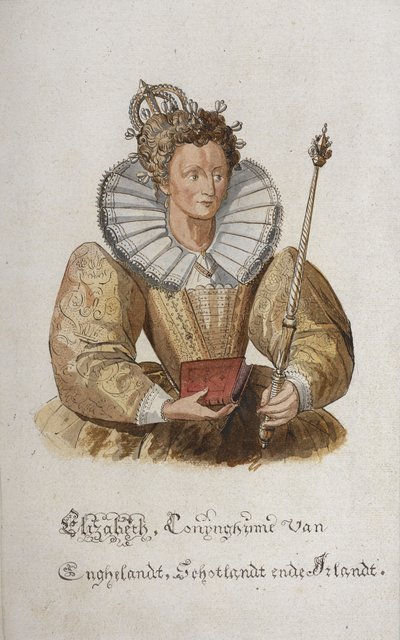 Ein Porträt von Königin Elisabeth I. von England. von English School