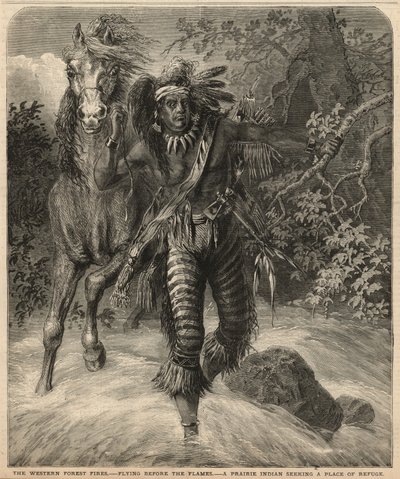 Ein Prärie-Indianer sucht einen Zufluchtsort von English School