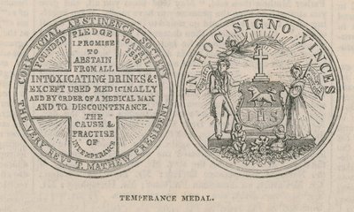 Eine Abstinenzmedaille von English School