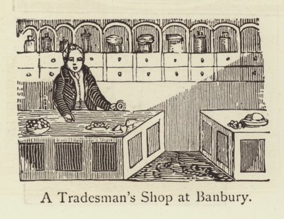Ein Laden eines Händlers in Banbury von English School