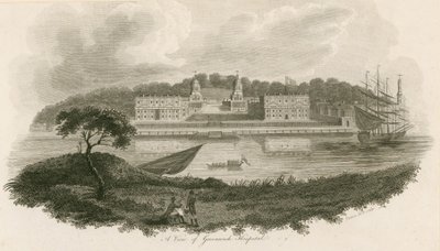 Eine Ansicht des Greenwich Hospital, London von English School