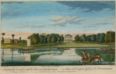 Eine Ansicht des Hauses der Gräfin von Suffolk in der Nähe von Twickenham von English School