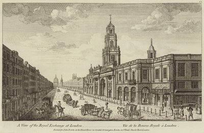 Ansicht der Royal Exchange in London von English School