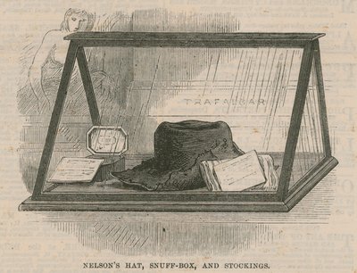 Ein Besuch im Greenwich Hospital; Nelsons Hut, Schnupftabakdose und Strümpfe von English School