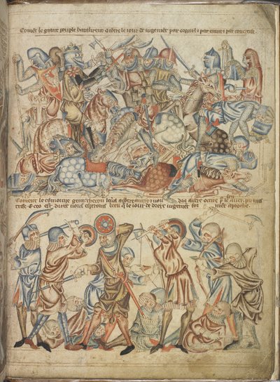 Add 47682 f.40 Peers und Gemeine kämpfen in der Schlacht von Bannockburn, aus der 
