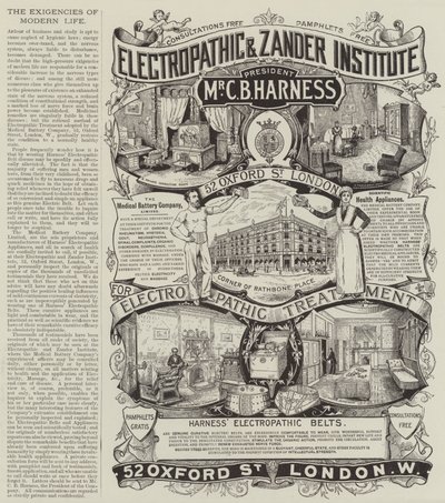 Werbung, The Medical Battery Company von English School