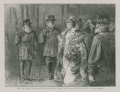 Nach dem Empfang Ihrer Majestät von English School
